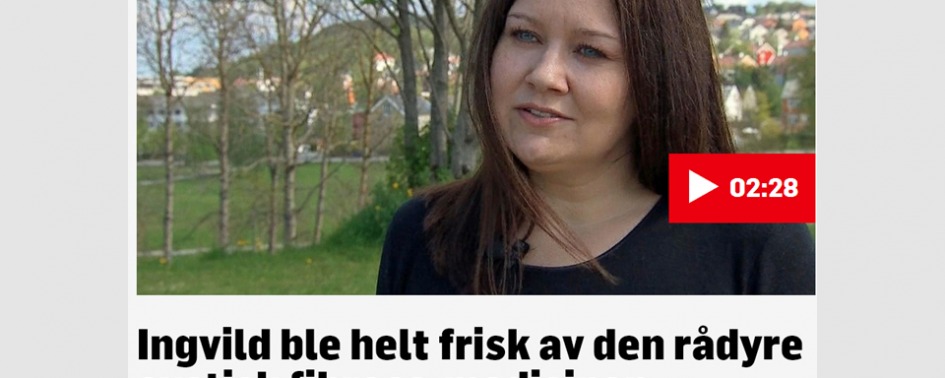 Ingvild Torkildsen pa TV2 nyhetene