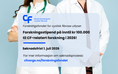 Utlysning forskningsstipend for Cystisk fibrose 2026